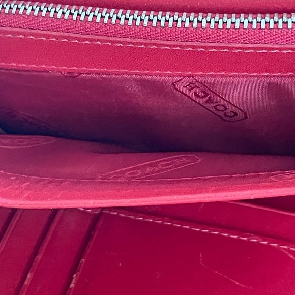 Coach Brown Signature Canvas Small Cardholder Wallet - Picture 14 of 16